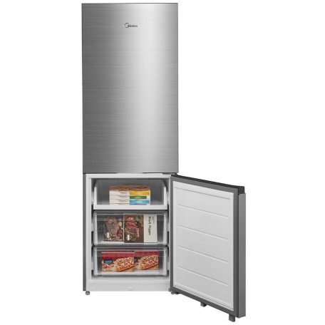 Midea 442L, A+++-10%, NoFrost, Inverteres kombinált hűtőszekrény INOX MERB405MIC46-33%!