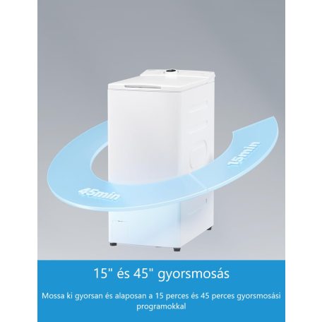 Midea 7 KG A+++-30% Gőzfunkciós, Inverteres felültöltős mosógép MF10ET70BA10-25%!