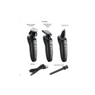 Oliver Voltz OV51814A 4 az 1-ben körkéses akkumulátoros borotva szett, IPX4, 8500 ford./perc, 3 fej, USB töltés, fekete-24%!