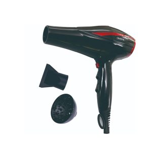   Rosberg 2200W, 2 sebesség, 3 fokozat, Cool shot hajszárító fekete/piros R51100OD-22%!