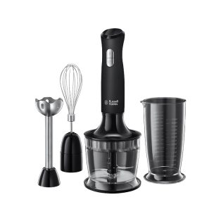   Russell Hobbs Desire 24700-56 3 az 1-ben botmixer, 500W, 2 sebességfokozat, Habverő, Aprító, Kehely, Pulse funkció, Fekete-30%!