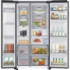 Samsung 635L, A+++-10%, NoFrost+, Inverteres, Vízadagolós amerikai hűtőszekrény FEKETE RS70F67KCFEF-28%!