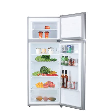 Vivax 204L A++ felülfagyasztós kombinált hűtőszekrény INOX DD-207E S-9%!