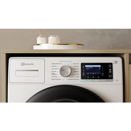 Whirlpool Bauknecht 8 KG A+++-30%, DirectDrive, Inverteres, Gőzfunkció, Magyar nyelvű elöltöltős mosógép B6R 88E SILENCE DE-24%!