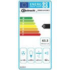 Whirlpool Bauknecht 448 m3/h beépíthető kihúzható páraelszívó INOX DBAH 64 AM X-50%!