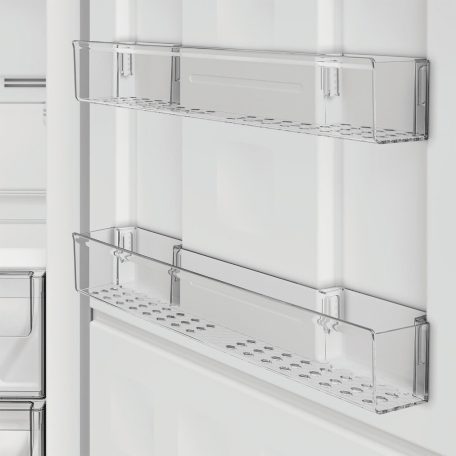 Whirlpool Bauknecht 404L, A+++-10%, NoFrost, 70 CM széles fagyasztószekrény INOX GKN PI19170C-34%!