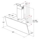 Whirlpool Privileg döntött páraelszívó 80 cm fekete DGHVP 83 LT K1 -36%!